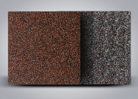 橙+白點(diǎn)復(fù)合橡膠地板